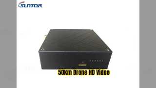 เครื่องส่งสัญญาณวิดีโอ Drone HD ระยะไกล 50 กม