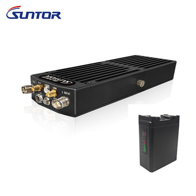 15-20KM 1.4GHz OFDM Drone เครื่องส่งสัญญาณและตัวรับสัญญาณวิดีโอ UAV Wireless DC 9 ~ 13V