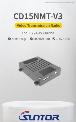 CD15NMT-V3 2.4GHz 15-20KM UAV Data Link VTX น้ําหนักเบาสําหรับ Drone