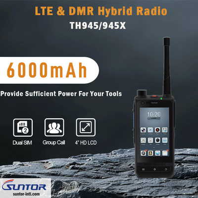 TH945D DMR LTE Radio พร้อมช่วงความถี่ UHF/VHF และช่อง 12.5KHz/25KHz สําหรับการครอบคลุมที่กว้างขวางและยืดหยุ่น