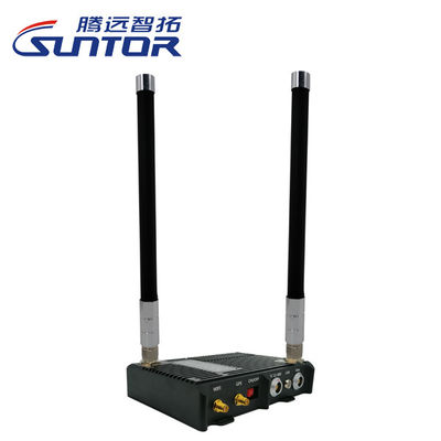 เครือข่าย IP ตาข่ายรถยนต์ไร้คนขับทางทหาร AES128 Ethernet Wireless Transceiver